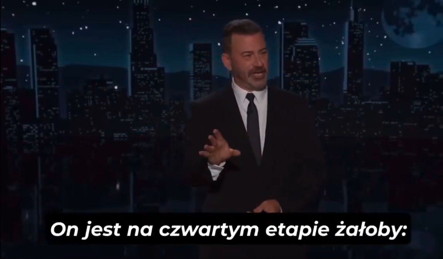 Monolog Kimmela z programu