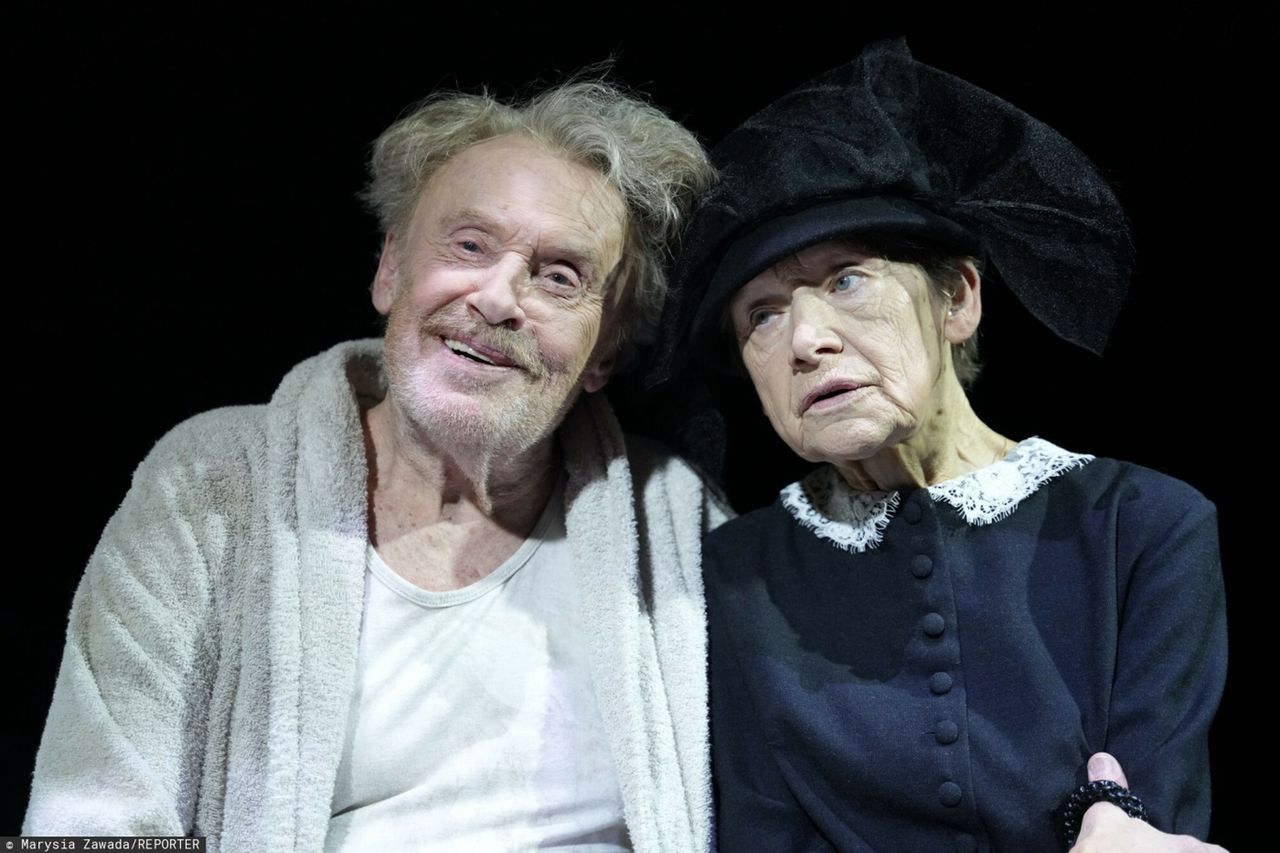 Daniel Olbrychski i Jadwiga Jankowska-Cieślak