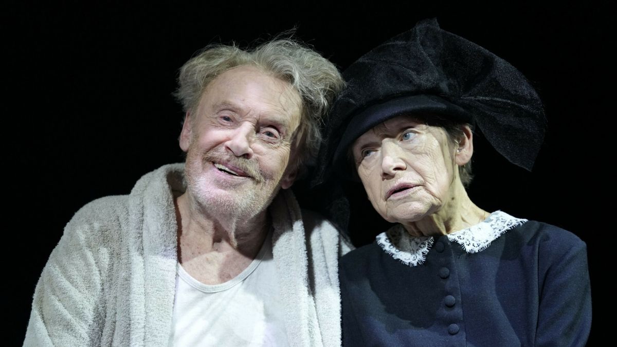 Daniel Olbrychski i Jadwiga Jankowska-Cieślak