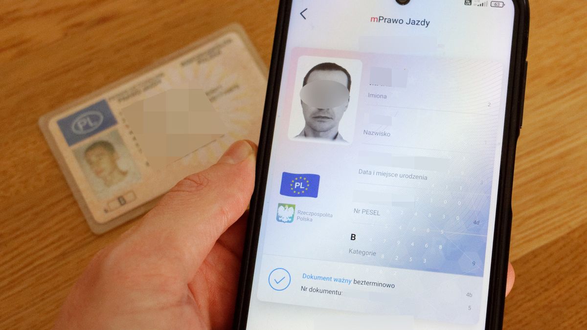 Cyfrowa reprezentacja prawa jazdy w mObywatelu