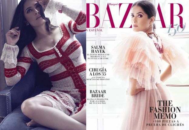 Salma Hayek wygina się dla "Harper's Bazaar"