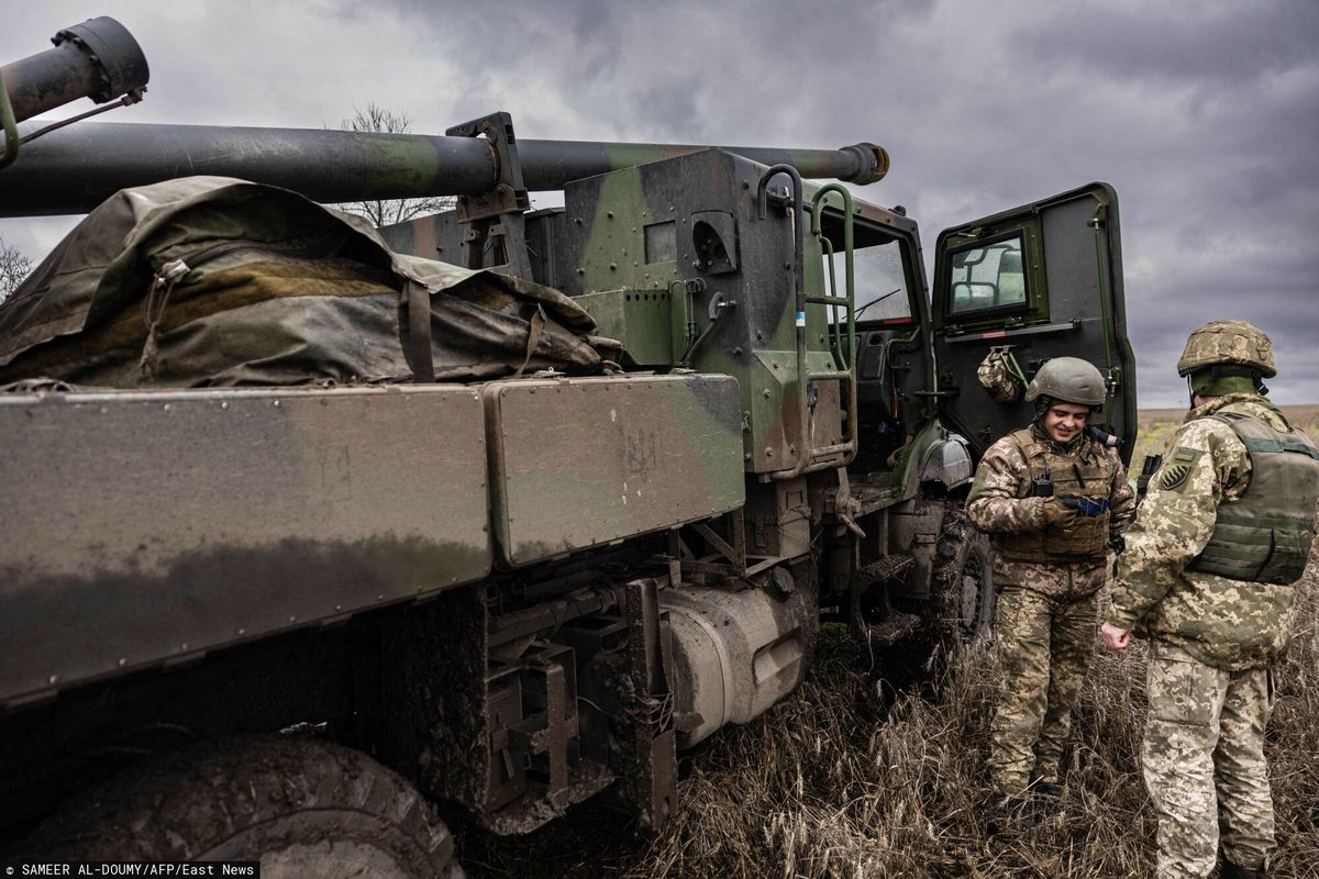 Ukraińska armia ostrzeliwuje rosyjskie pozycje z francuskich Cezarów