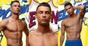 Wypieszczony Cristiano Ronaldo napina sześciopak w reklamie bokserek