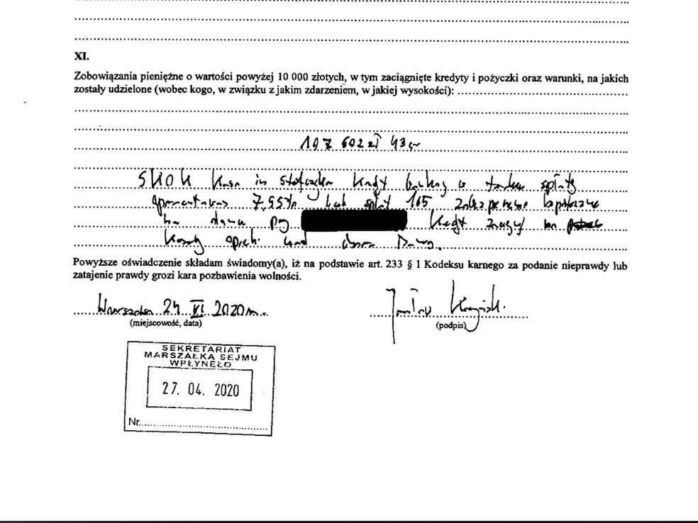 Ujawniono oświadczenie majątkowe Jarosława Kaczyńskiego