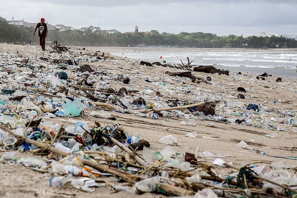 Tak w ostatnich latach wyglądała jedna z plaż na Bali