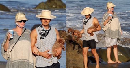 Rozanieleni Katy Perry i Orlando Bloom wyczekują narodzin pierwszej córeczki, spacerując po plaży w Kalifornii (ZDJĘCIA)