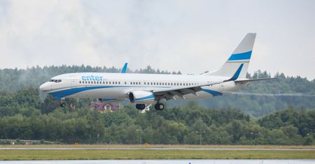 Samolot wypadł z pasa na lotnisku w Krakowie
