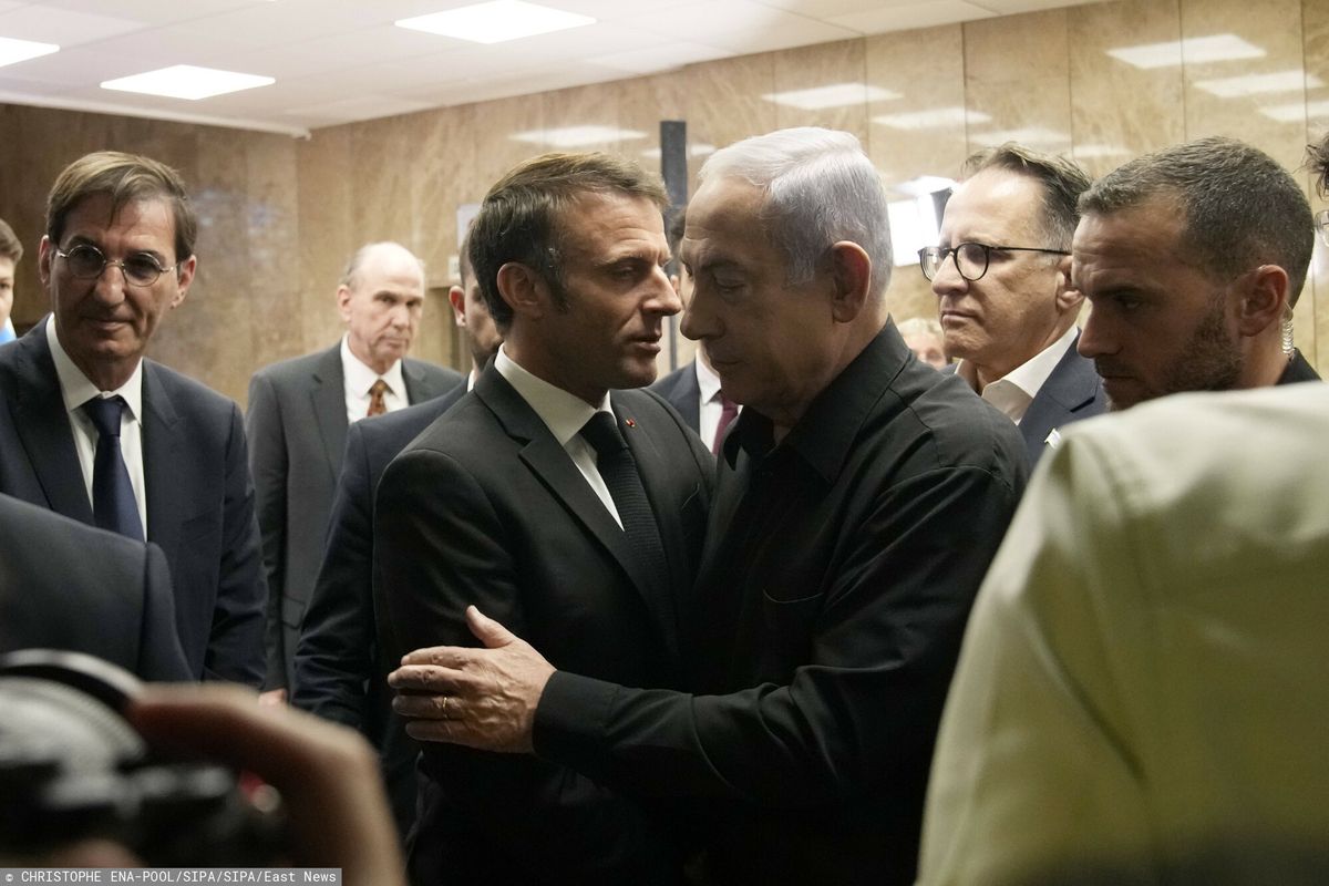 Prezydent Macron z wizytą w Izraelu