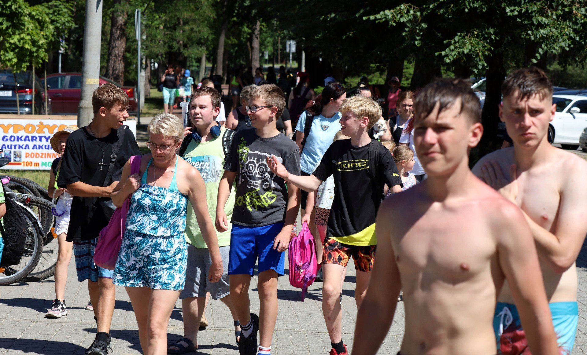 Tłumy na plaży miejskiej MORiW w Grudziądzu