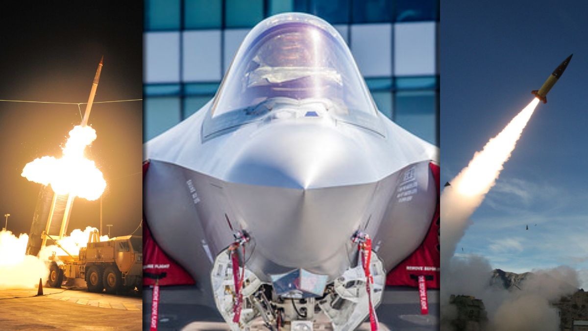 Na zdjęciu od lewej: system TAAD, F-35 i ATACMS