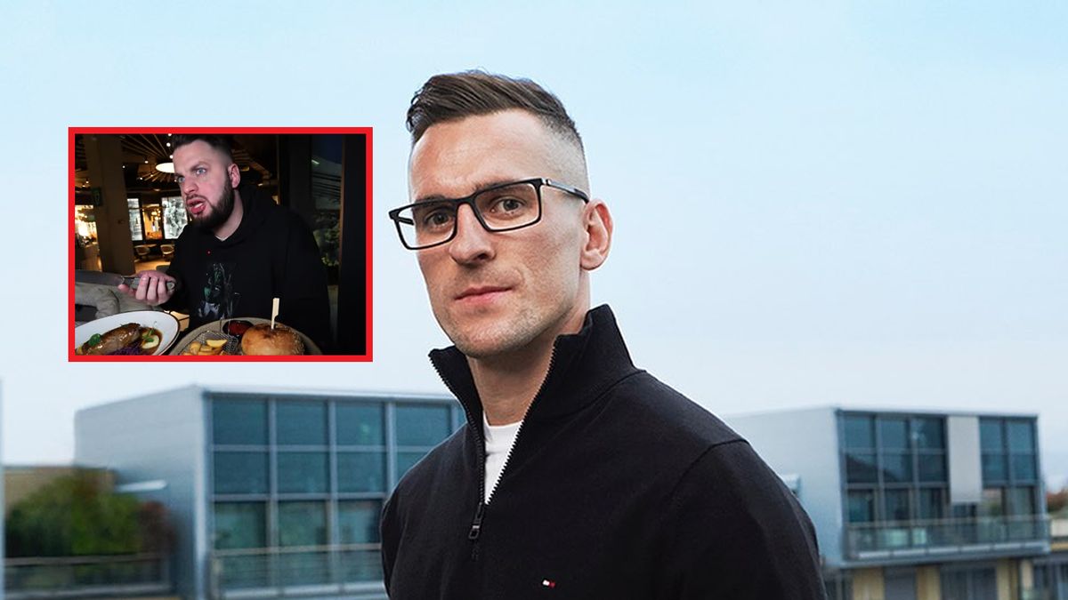 Na zdjęciu Arkadiusz Milik. W ramce youtuber "Wojek"