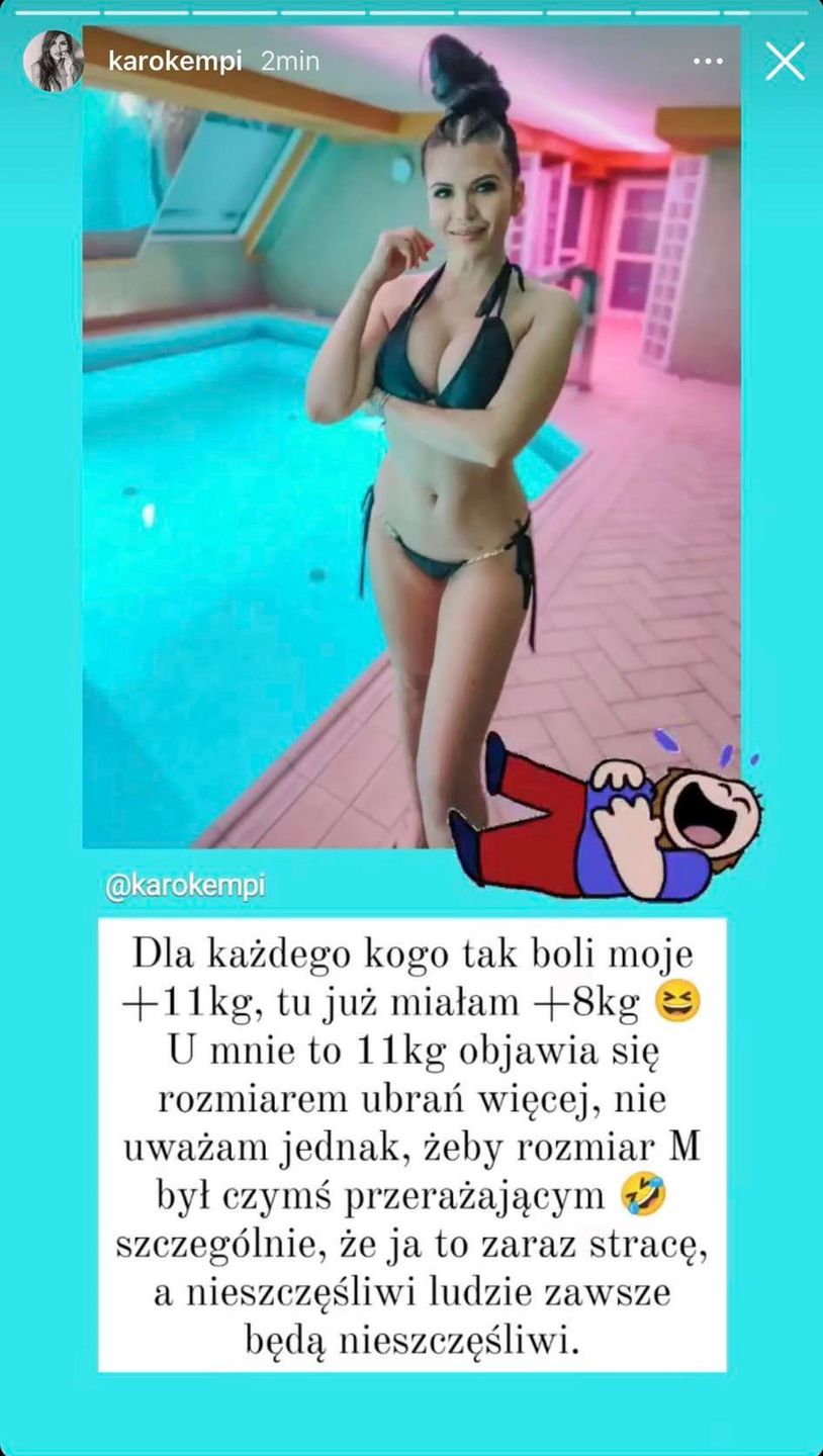 Karolina Kempińska dedykuje krytykom zdjęcie w bikini