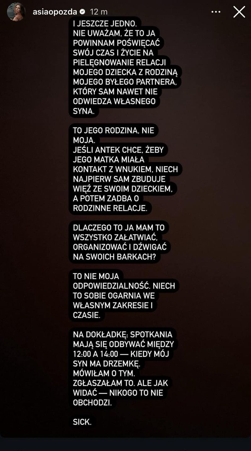 Joanna Opozda nie odpuszcza Królikowskim