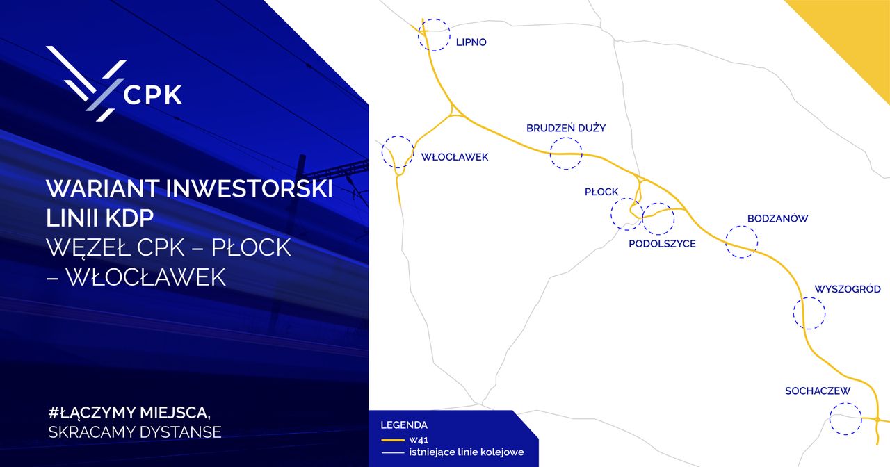 Węzeł CPK – Płock – Włocławek - komunikat spółki!