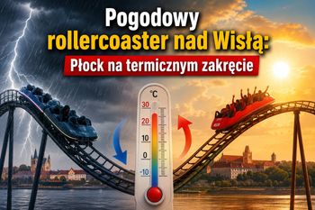 Pogodowy rollercoaster nad Wisłą: Płock na termicznym zakręcie!