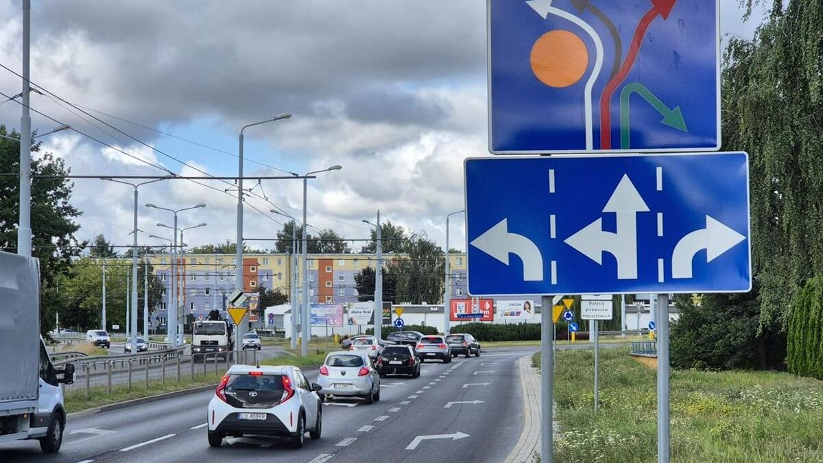 Nowa organizacja ruchu na skrzyżowaniu ul. Jana Pawła II i ul. Armii Krajowej w Lublinie
