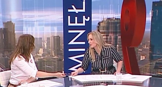 Starcie w TVP Info. Kandydatka KO do prowadzącej: „pani rzecznik”