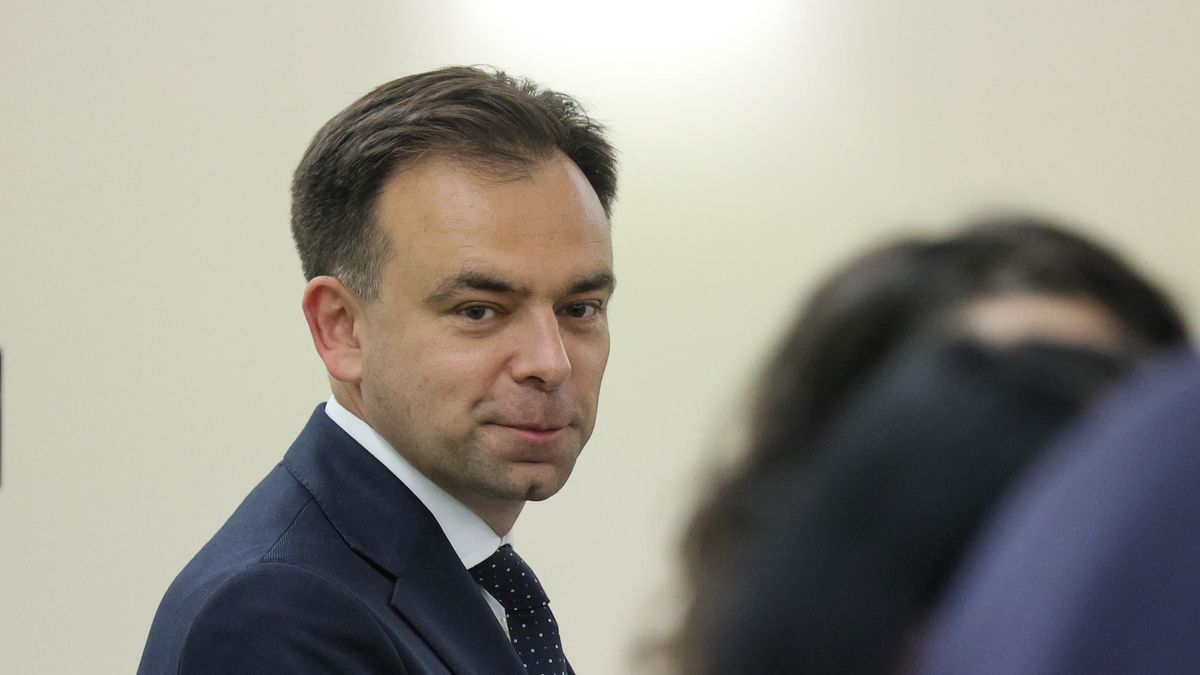 Minister finansów i gospodarki Andrzej Domański 