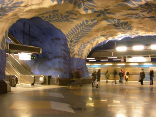 Sztuka publiczna w sztokholmskim metrze