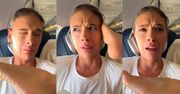 Klaudia Halejcio relacjonuje "atak bosej stopy" w trakcie lotu na wakacje. Wyszło zabawnie? (WIDEO)