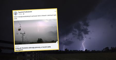 Środek burzy w Tatrach. Szokujące, co zrobili turyści