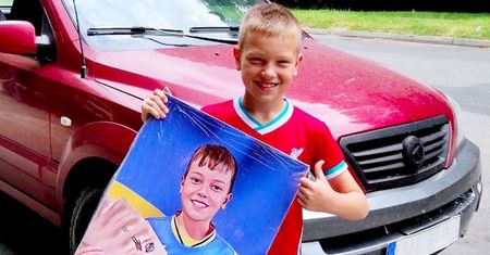 9-latek słynny już nie tylko w Ukrainie. To zrobił, gdy przyszli Rosjanie