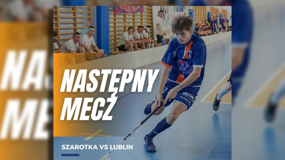 grafika z zawodnikiem unihokeja