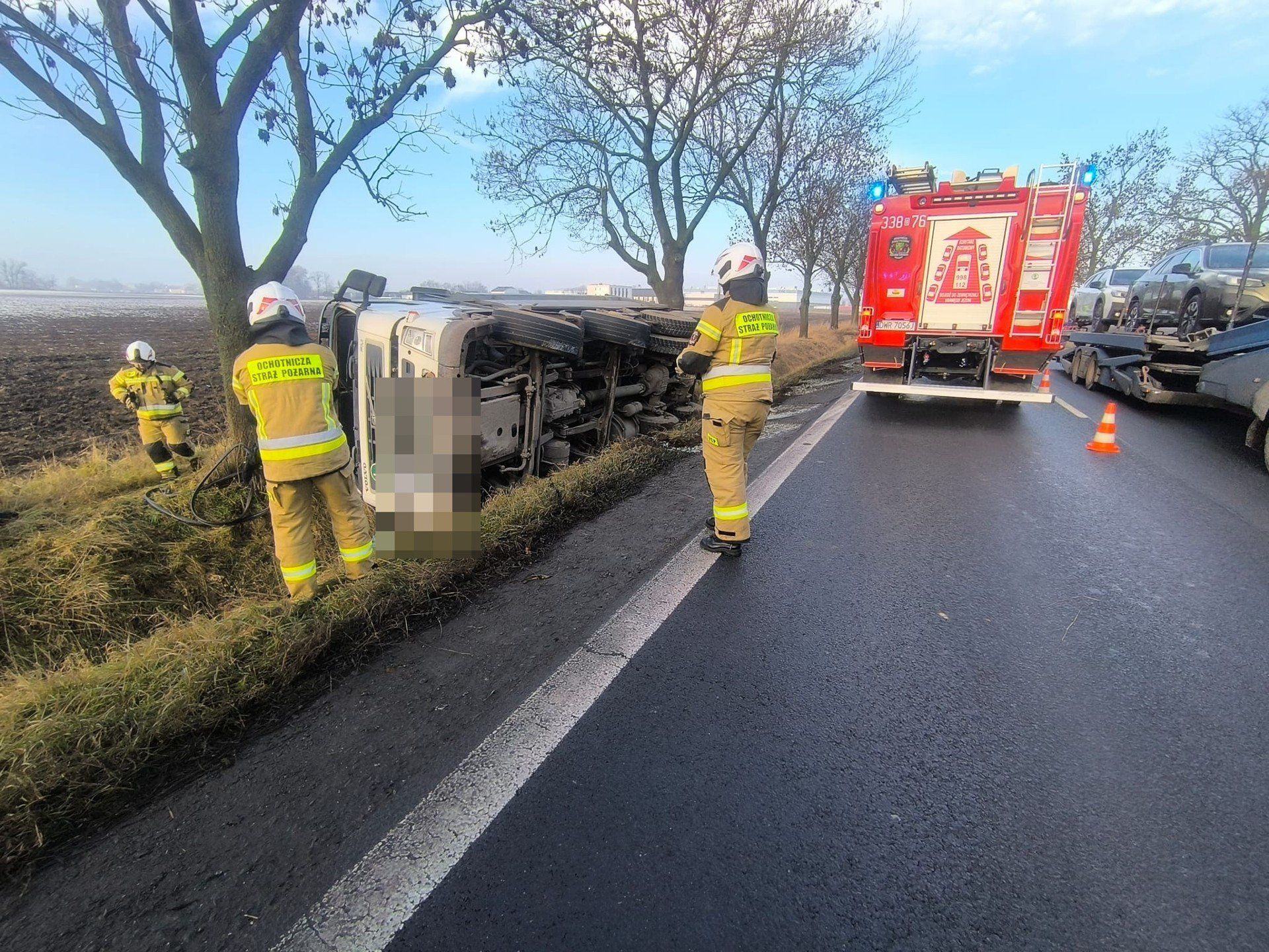 Wypadek na DK8 pod Wrocławiem