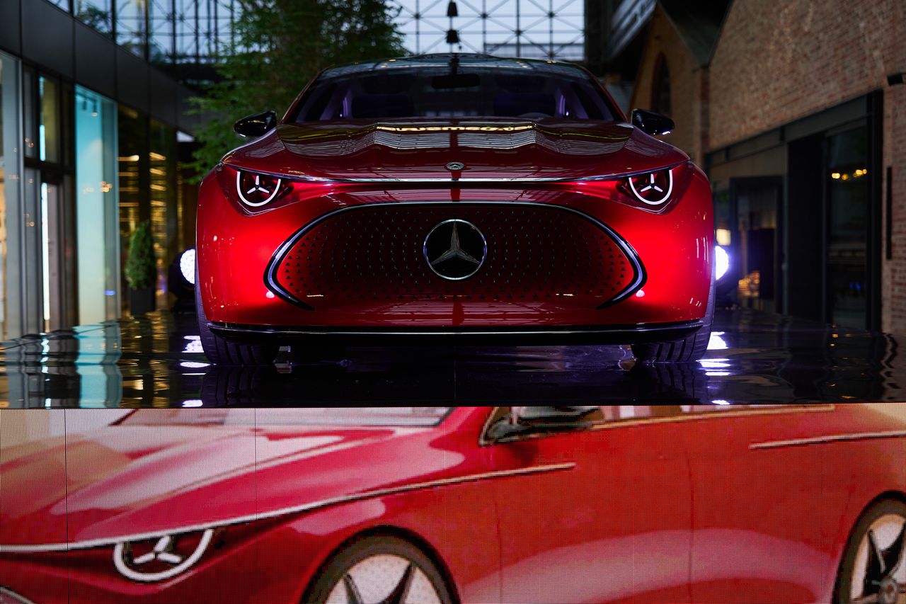 Mercedes CLA, or rather the preview of the new design.