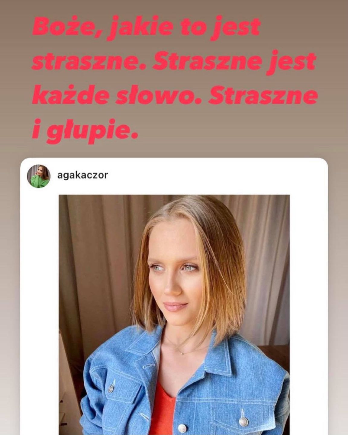 Celebrytki komentują wpis Agnieszki Kaczorowskiej