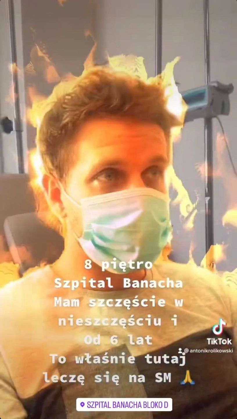 Antek Królikowski relacjonuje wizytę w szpitalu