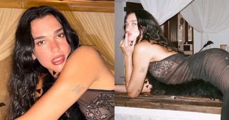 Dua Lipa wygina się w zmysłowej bieliźnie i prześwitującej sukience. Petarda? (FOTO)