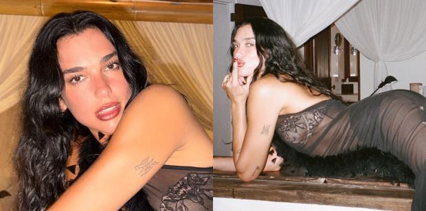 Dua Lipa wygina się w zmysłowej bieliźnie i prześwitującej sukience. Petarda? (FOTO)