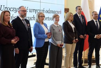 Lublin: Wręczenie odznaczeń państwowych i resortowych dla mieszkanek i mieszkańców woj. lubelskiego. Zdjęcia