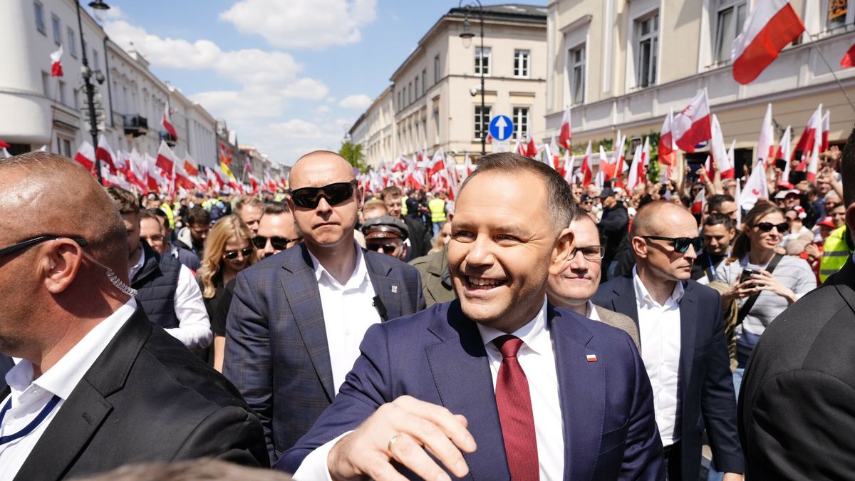 Marsz za Polsk? z udzia?em Karola Nawrockiego
25.05.2025 Warszawa Marsz za Polska z udzialem kandydata na prezydenta Karola Nawrockiego fot Marysia Zawada/REPORTER
N/z: Karol Nawrocki
Marysia Zawada/REPORTER