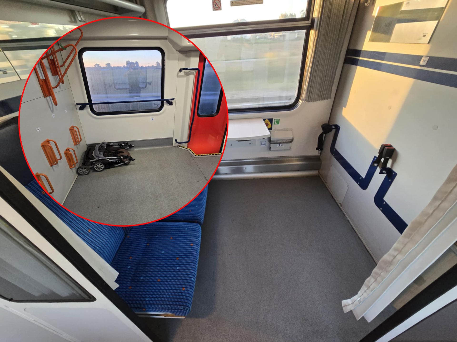 Przedział dla osób z niepełnosprawnościami i rowerami 