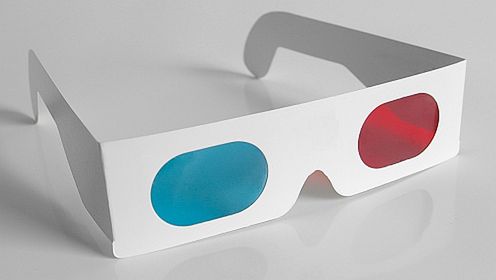 Tekturowe okulary 3D. Zez gwarantowany.