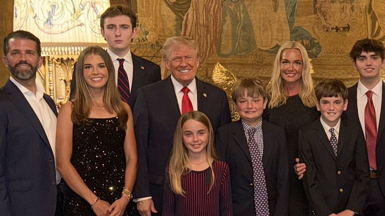 Donald Trump na rodzinnej fotografii