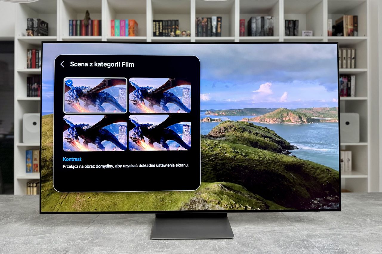 Samsung OLED S90H - uczenie AI (Filmy)