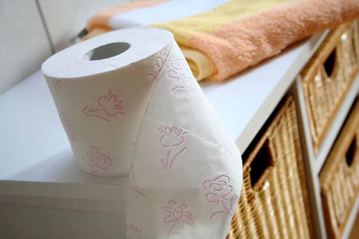 Spray toilet paper