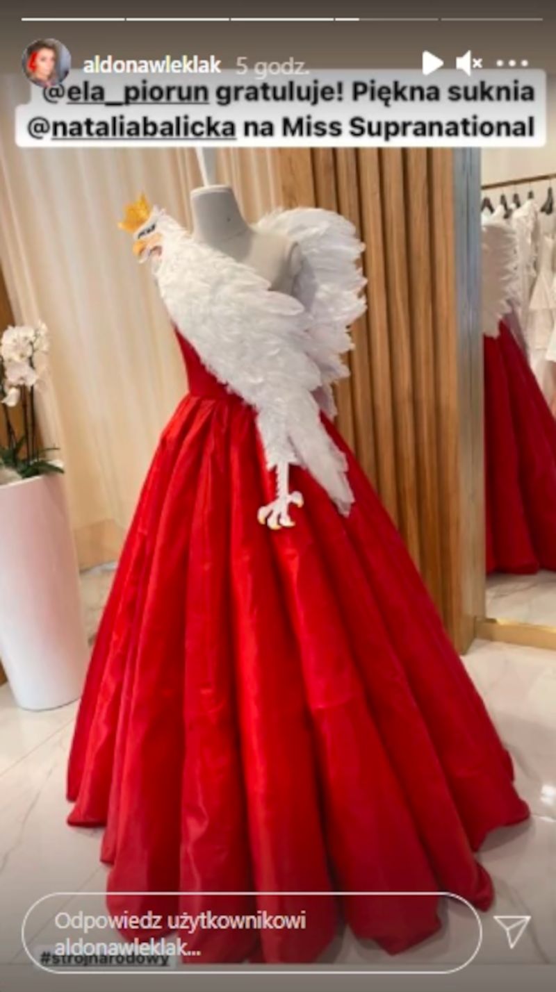 Natalia Balicka i jej sukienka na tegorocznym konkursie Miss 