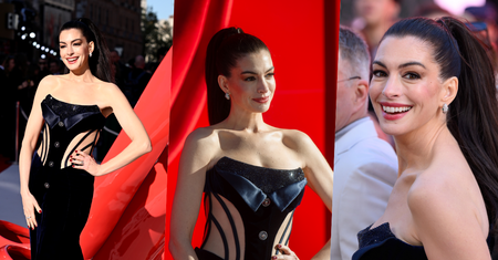 Anne Hathaway przyciąga spojrzenia na premierze "Diabeł ubiera się u Prady"