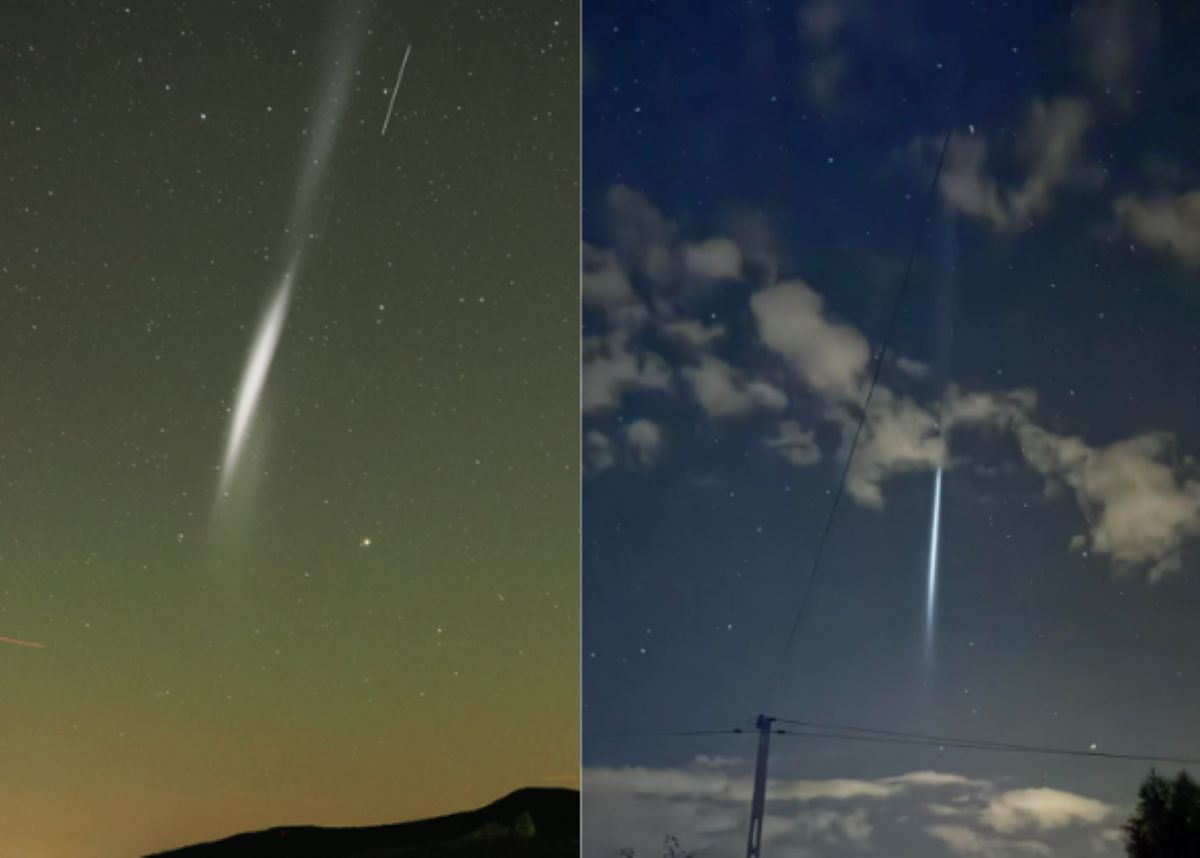 Pojawiła się na nocnym niebie. Czym była świetlista linia?