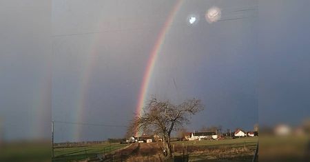 Lutowa tęcza nad regionem (zdjęcie)