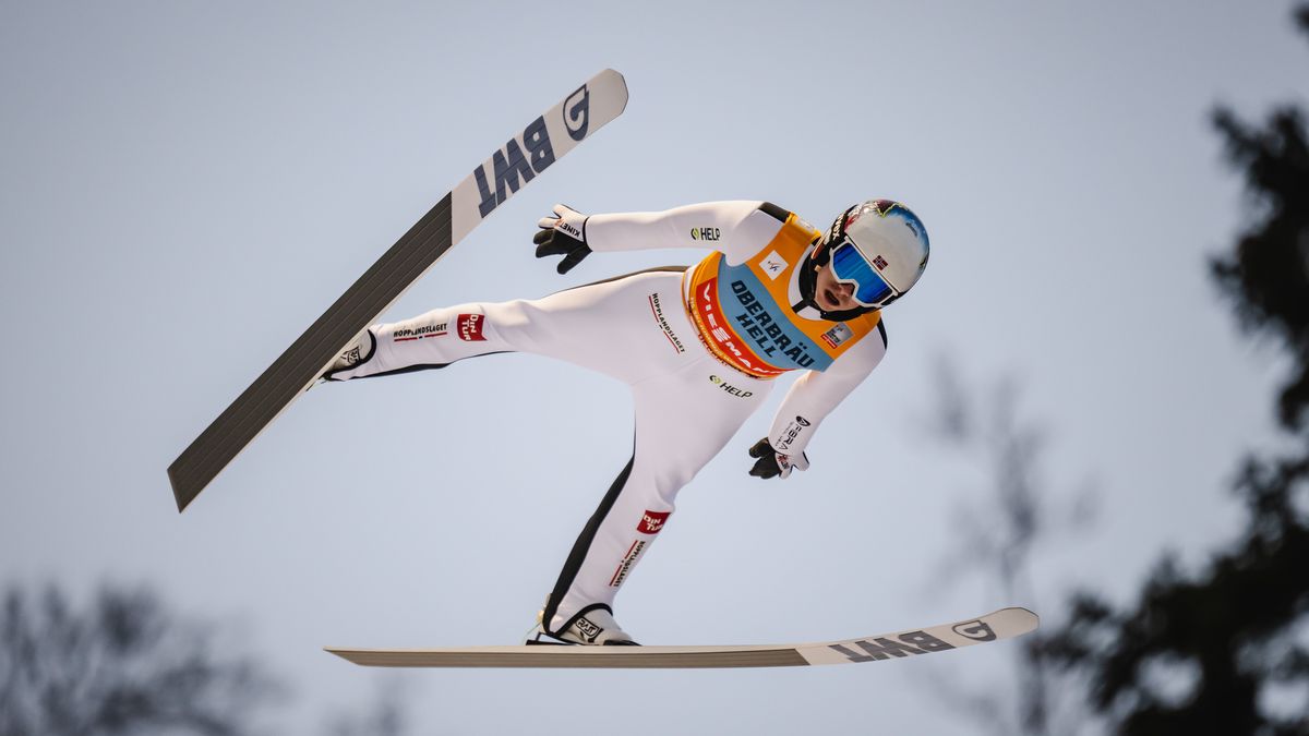 WILLINGEN, GERMANY - FEBRUARY 04: Halvor Egner Granerud of Norway competes during the Individual HS147 first round at the FIS World Cup Ski Jumping Men Willingen on February 4, 2023 in Willingen, Germany. (Photo by Daniel Kopatsch/Getty Images)