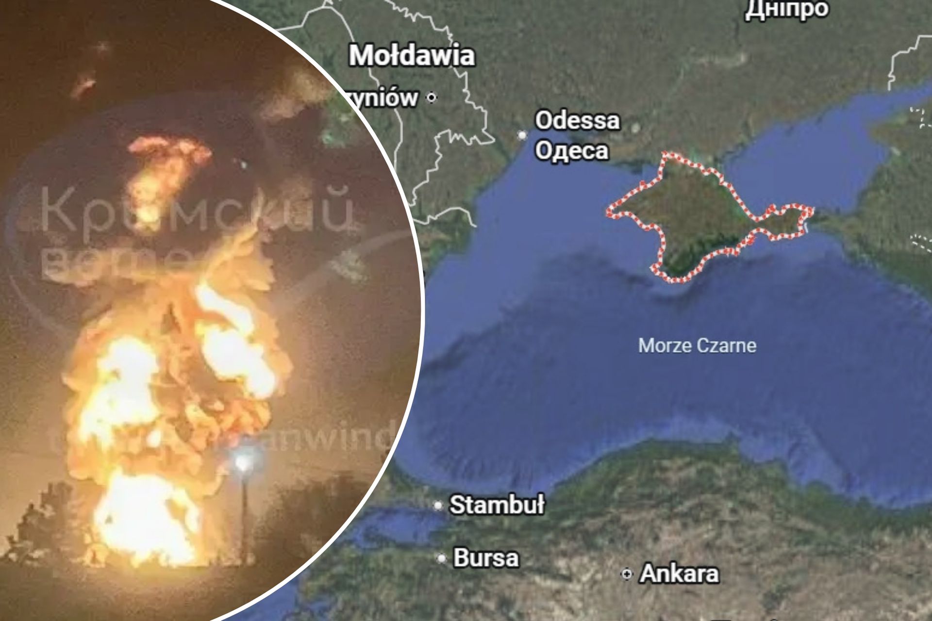 Wybuchy wstrząsają Krymem. Uderzenia na całym półwyspie