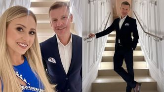Rafał Mroczek z żoną powitali maj na weselu przyjaciół. Ładna z nich para?