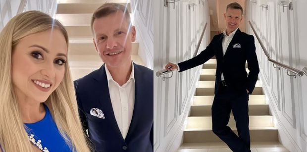 Rafał Mroczek z żoną powitali maj na weselu przyjaciół. Ładna z nich para?