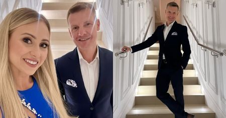 Rafał Mroczek z żoną powitali maj na weselu przyjaciół. Ładna z nich para?