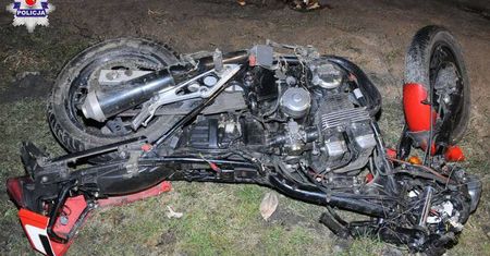 Śmiertelny wypadek młodego motocyklisty. Jechał bez uprawnień